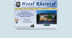 Desktop Screenshot of hotel-rheintal.de