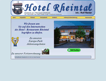 Tablet Screenshot of hotel-rheintal.de